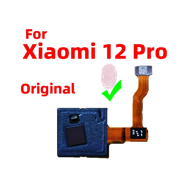 Original For Xiaomi 12 pro mi 12 pro under display Fingerprint Sensor Scanner Touch ID Connect home button Flex Cable