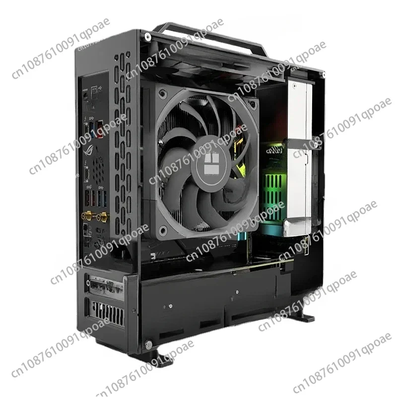 Mini A24-V5 2.0 Dual Slot Single Display 1U Power Supply ITX Chassis Double-Sided Chamfering