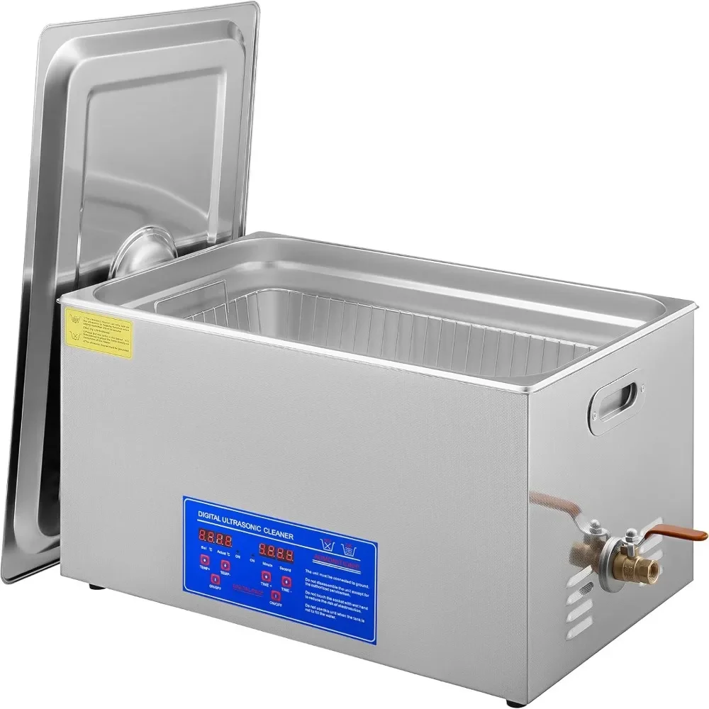 30L Industrial Ultrasonic Cleaner, with Digital Timer & Heater Large Ultrasonic Cleaner for Industrial Parts Instrument Cleaning