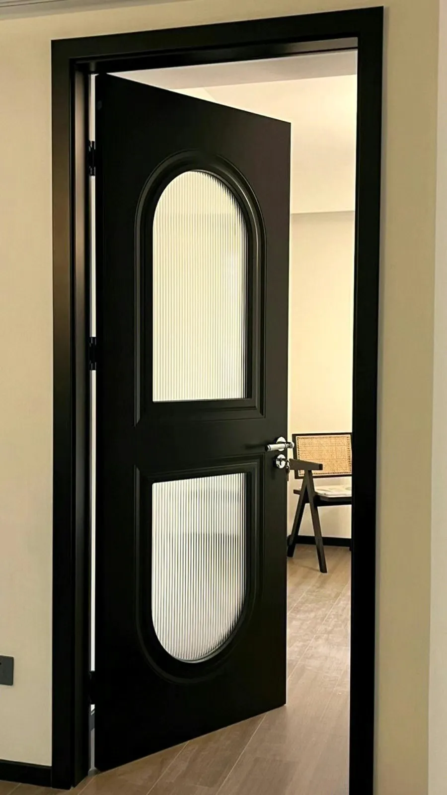 トイレ トイレドア クリーム風 レトロ漆塗り木製 浴室 キッチン フレンチガラスドア