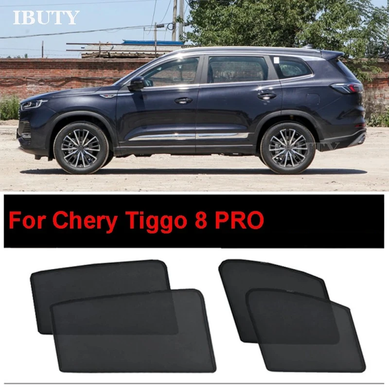 Для Chery Tiggo 8 PRO 2022-2025 магнитный солнцезащитный козырек для бокового окна автомобиля, солнцезащитный козырек, сетчатые шторы, солнцезащитный козырек, защита от ультрафиолета