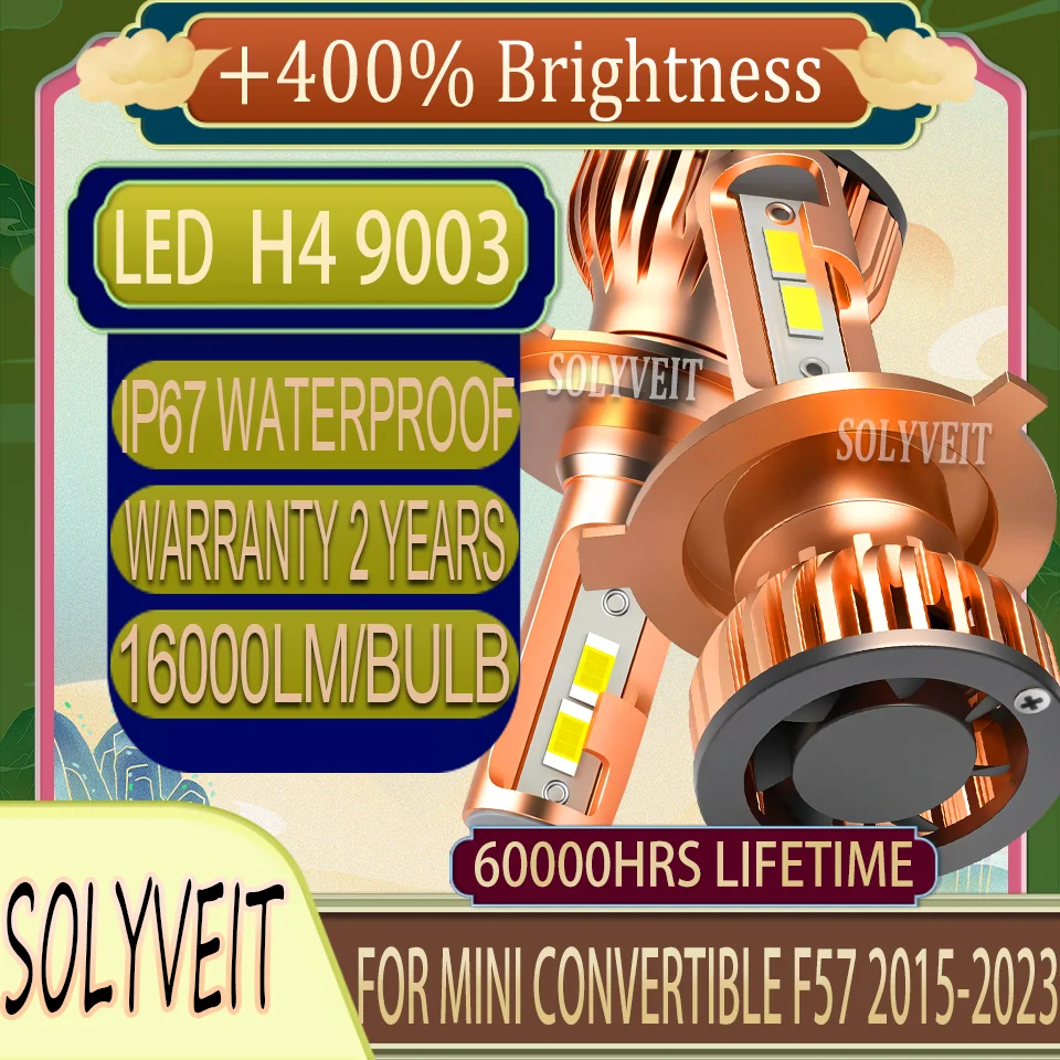 

400% Brighter Then Halogen Bulbs 12V-24V High Low Beam Headlight Bulb For MINI Convertible F57 2015 2016 2017 2018 2019-2023