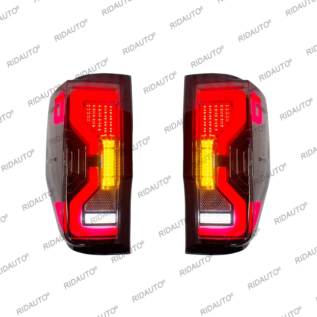 Halogen To LED Smoked Black Tail Light Rear Light Back Stop Lamp For Ford Ranger 2012 2018 2021 T6 T7 T8 Upgrades Decoration