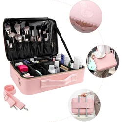 Impermeável PU Makeup Case, Grande, Viagem, Undergarment Storage, Organize Box, Cosmetics Bag