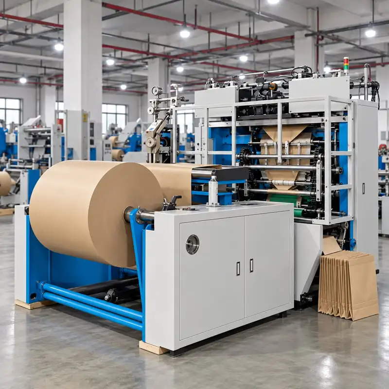 High Output Paper Bag Machine Customized Twisted Handle System Paper Bag Making Machine for Shopping Carrier Bags