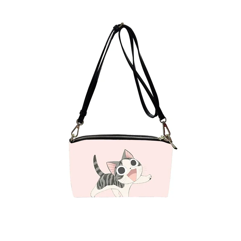 Cartoon Chi's Sweet Home Cute Cat PU Crossbody Bag 2023 New Women's Fashion Shoulder Bag Minimalist Small Square Bag for Women