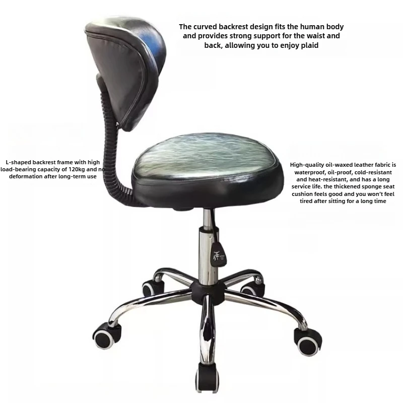 ‌Modern Minimalist Bar Stool & Ergonomic Swivel Chair, Height-Adjustable Computer Chair with Multi-Color Office Chair Design