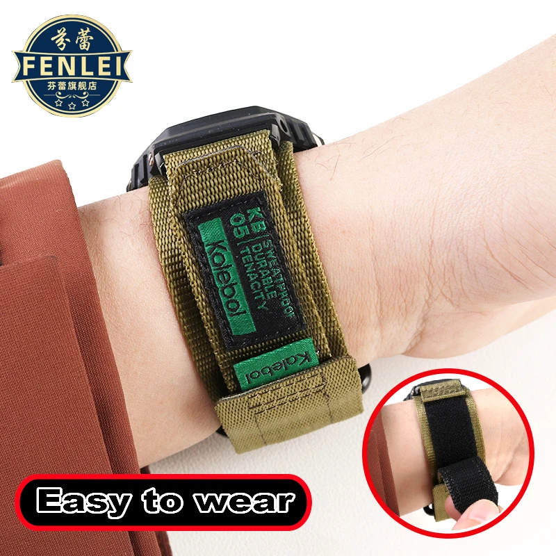 Для Casio G-SHOCK Farmhouse Oak GA-2100 Casioak MOD Kit ремешок для часов GM-2100/GA2100 GM110 мужской модифицированный нейлоновый ремешок с металлической пряжкой 16