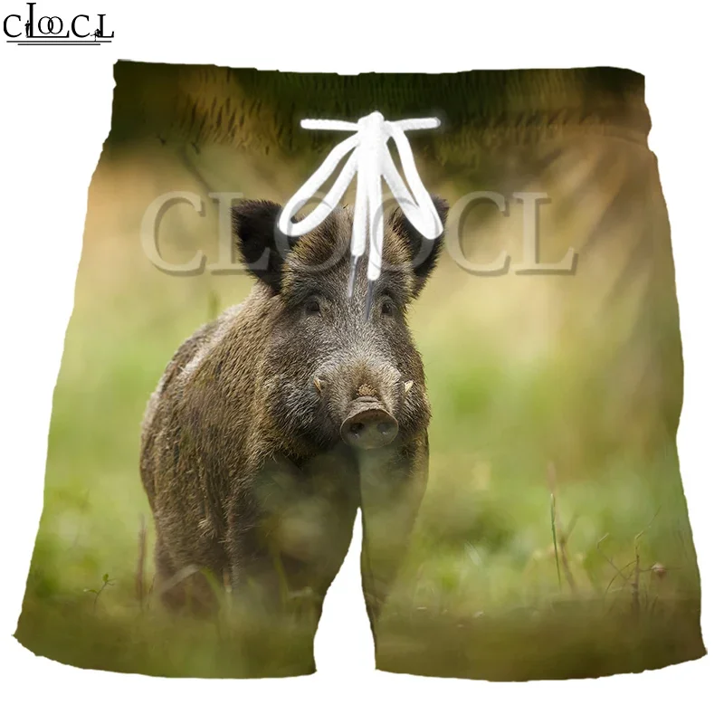 

CLOOCL модные мужские спортивные шорты с дикими животными и кабаном, модные новые летние шорты с 3D принтом для отдыха в стиле Харадзюку, универсальные