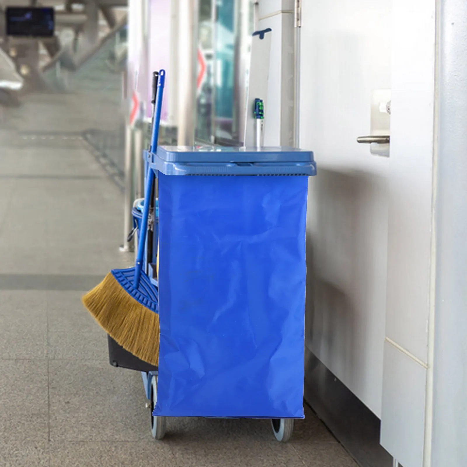 

Cleaning Cart Bag Large Capacity Durable Cloth Foldable Portable For Housekeeping Commercial Office Hotel Janitorial