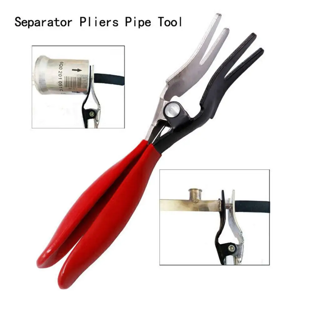 Automobile Universal Angled Fuel Vacuum Line Tube Hose Remover Separator Pliers Pipe Tools Removal Tools