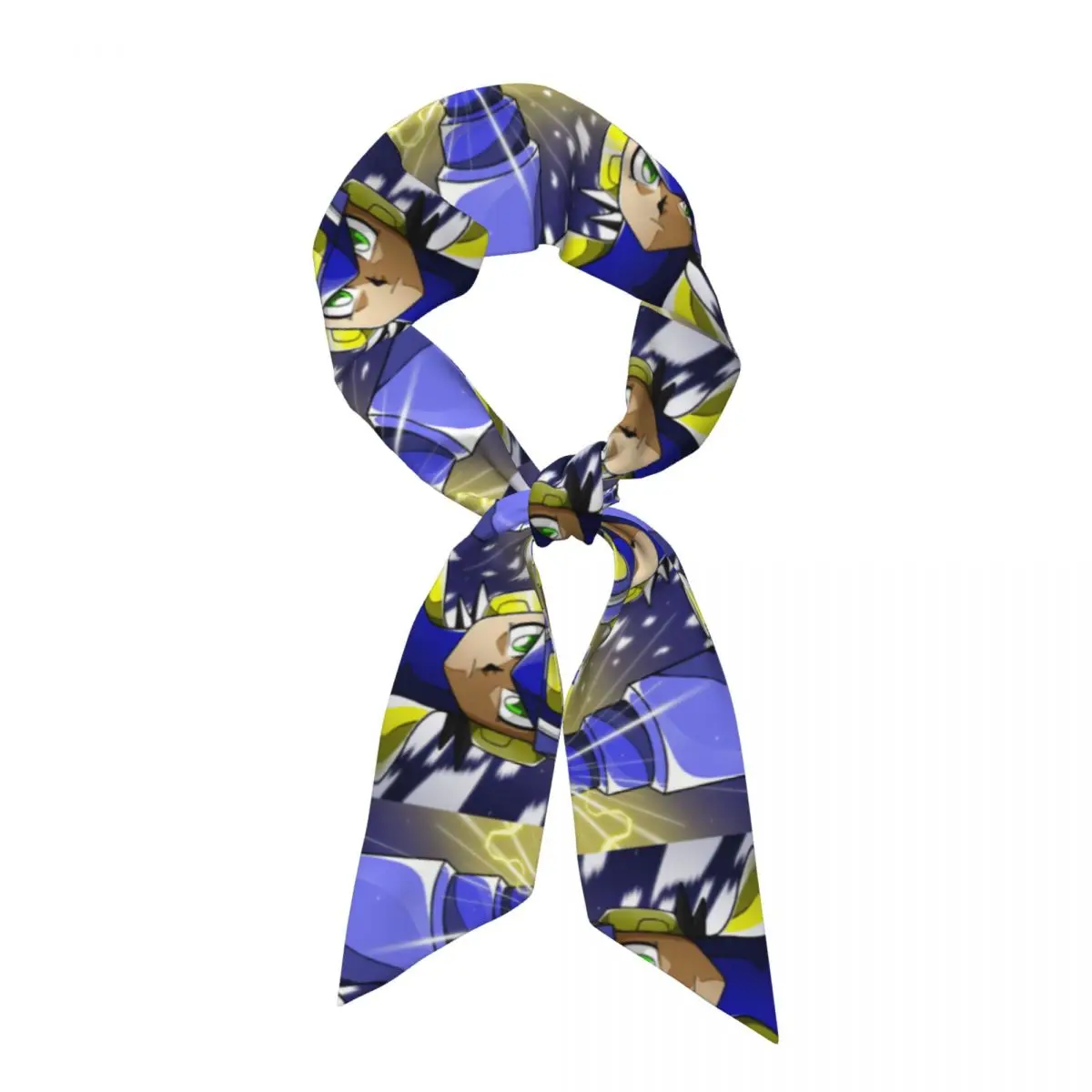 Megaman Video Game Mega Man (14) Women Long Narrow Scarf Soft Skinny Scarf Multi-use Neck Head Wrap for Office Daily Party