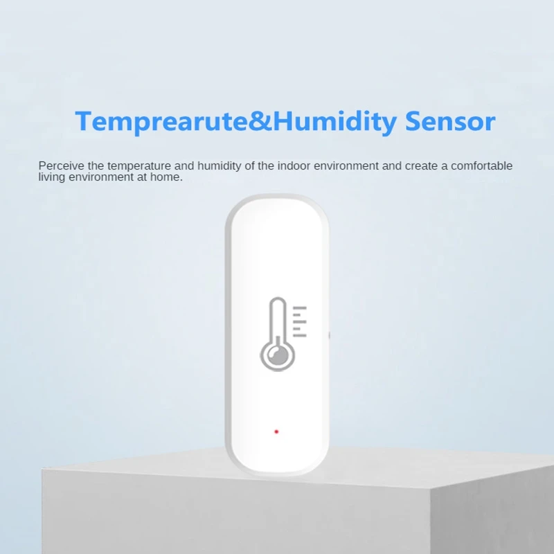 Multi-Functional Graffiti Smart Zigbee Temperature Humidity Sensor Portable House Smart Linkage Sensor Durable Easy To Use