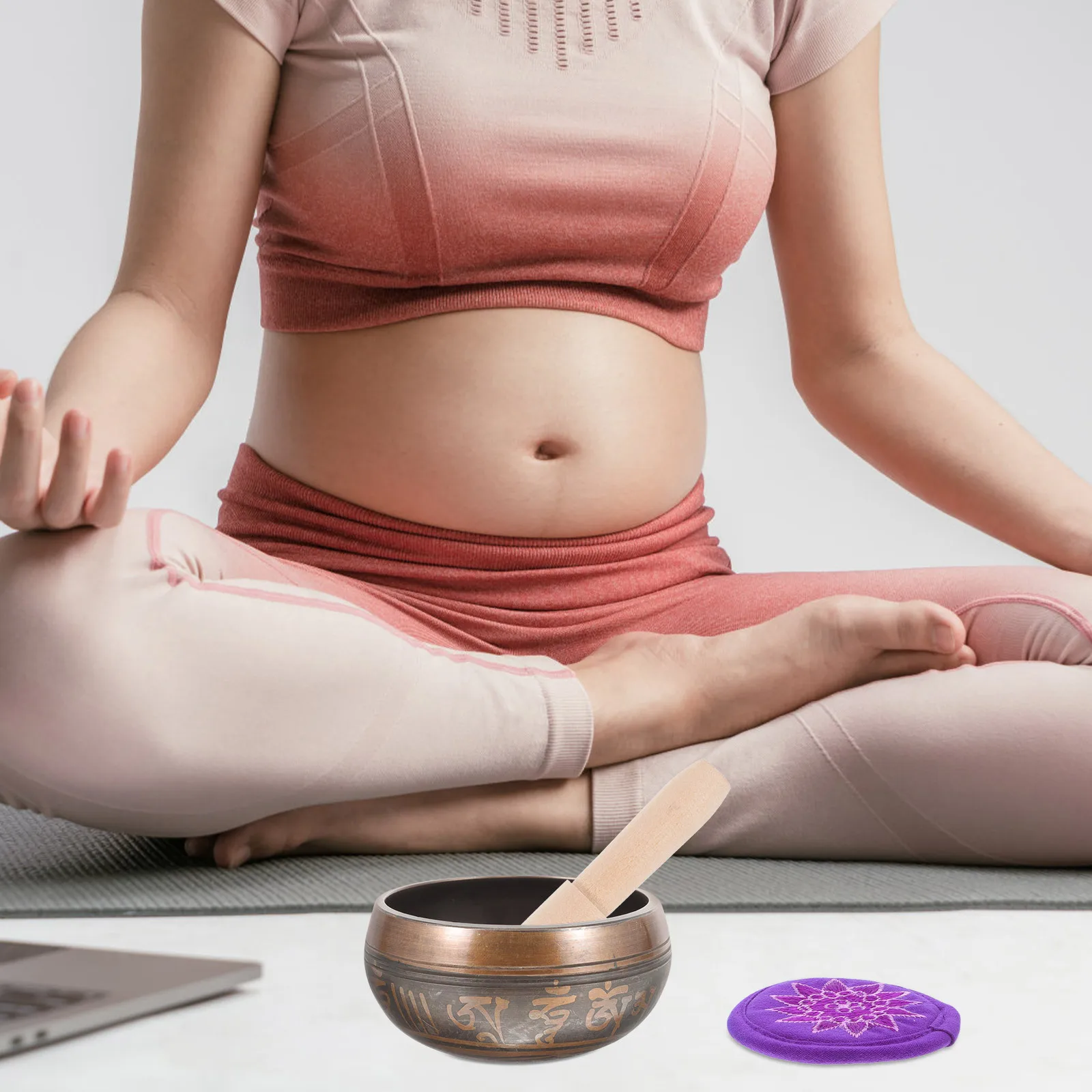 

3 Pcs Buddha Sound Bowl Cushion Singing Meditation Pillows Pads Cloth Accessories