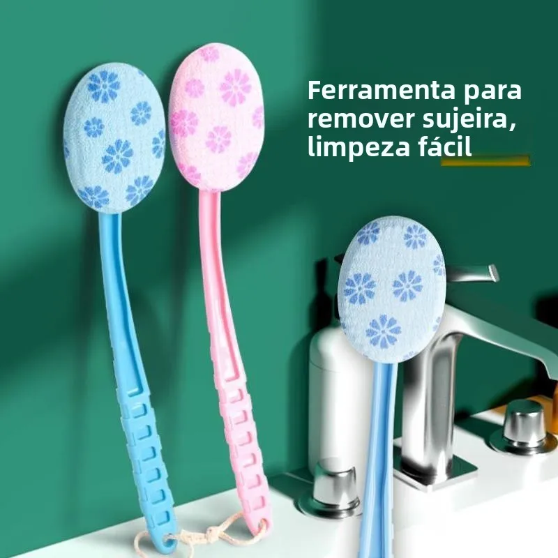 ロングハンドルバスブラシ強力なスクラブ背中洗浄ツール泥こすり入浴ツールボディケア用品