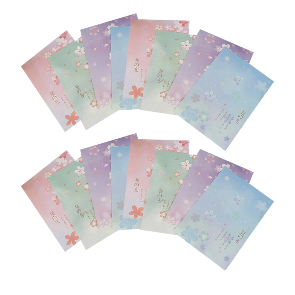 5 Set/40pcs Stationery Writing Paper Japanese Letter Cherry Blossoms Style Note Pattern