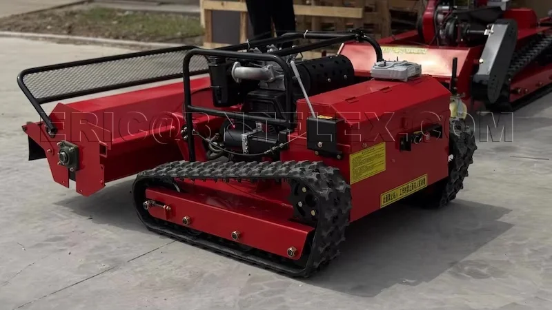 25HP Diesel Power Tracked Zero-Turn Lawn Mower Self-Propelled Remote Control Garden Whacker Home Outdoor Maintenance Equipment