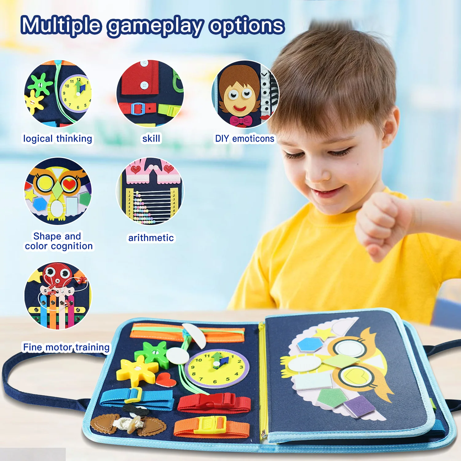Montessori Busy Board Toy 6