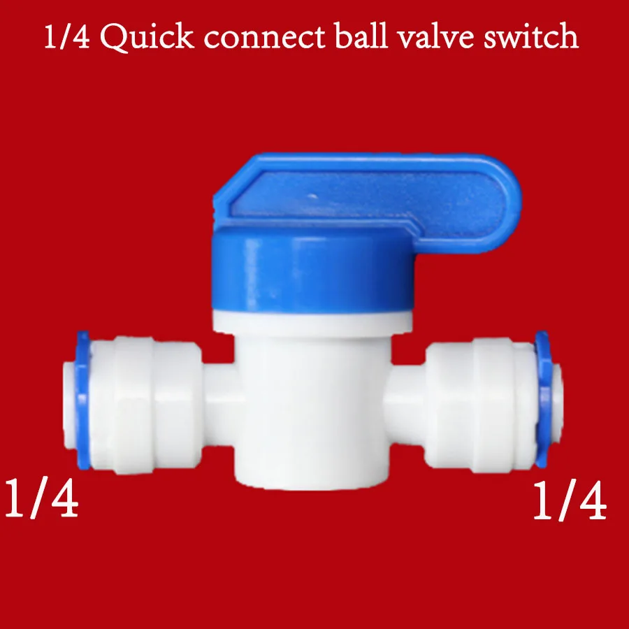 Water Purifier Accessories 1/4" 3/8" OD Hose To 1/4" 3/8" 1/2" Aquarium Quick Fitting RO Water Plastic Pipe Coupling Connector