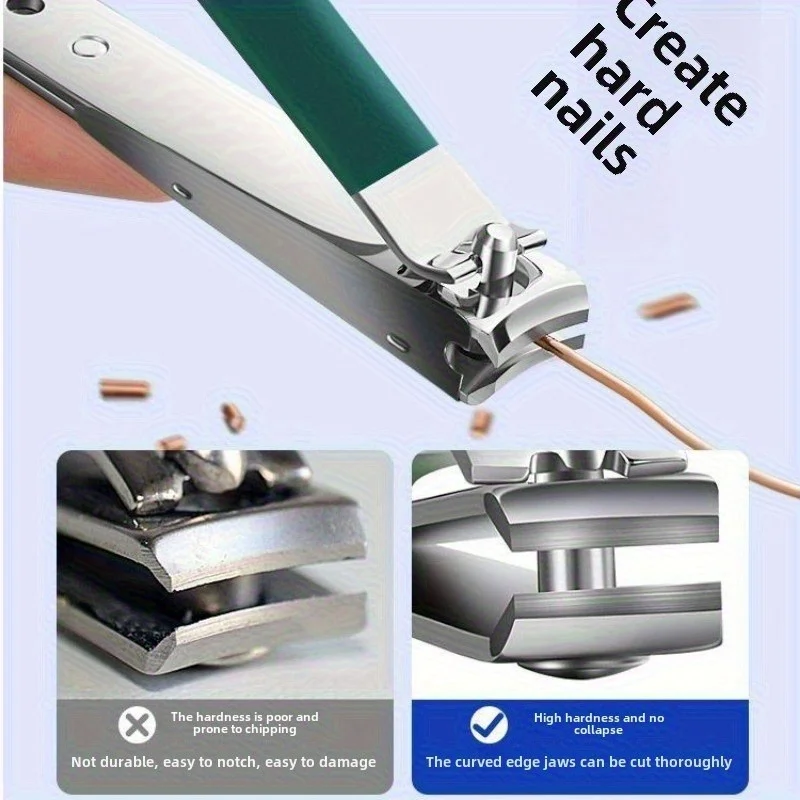 Juego de manicura y pedicura de lujo, cortaúñas a prueba de salpicaduras, tijeras para uñas de acero inoxidable, regalo de Navidad, 10 Uds.