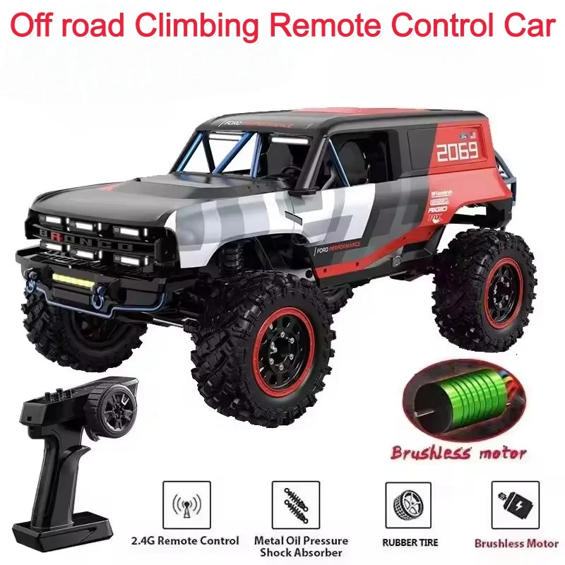 

НОВЫЙ масштаб 1/12, бесщеточный ESC, бесщеточный двигатель, радиоуправляемый автомобиль, внедорожный гусеничный грузовик с дистанционным управлением, игрушечный 4WD, альпинистский автомобиль с дистанционным управлением