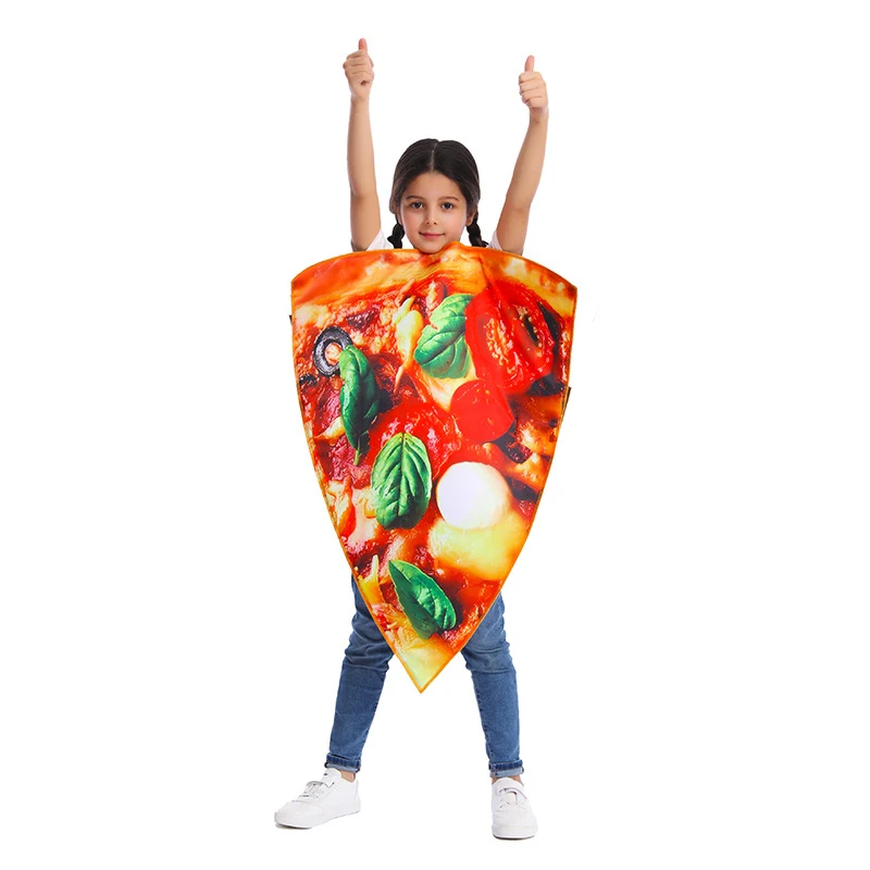 Margherita Pizza Onion Naples  Costume for Kids Boys Girls Role Play Party Cosplay Children Delicious Food Funny Hat Dress Up Gi