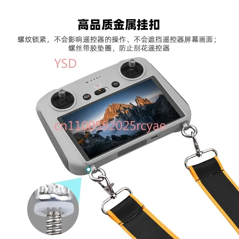 Applicable to Mini 3/4 Pro, Air 3S screen-equipped remote controls' lanyards and double shoulder strap accessories.