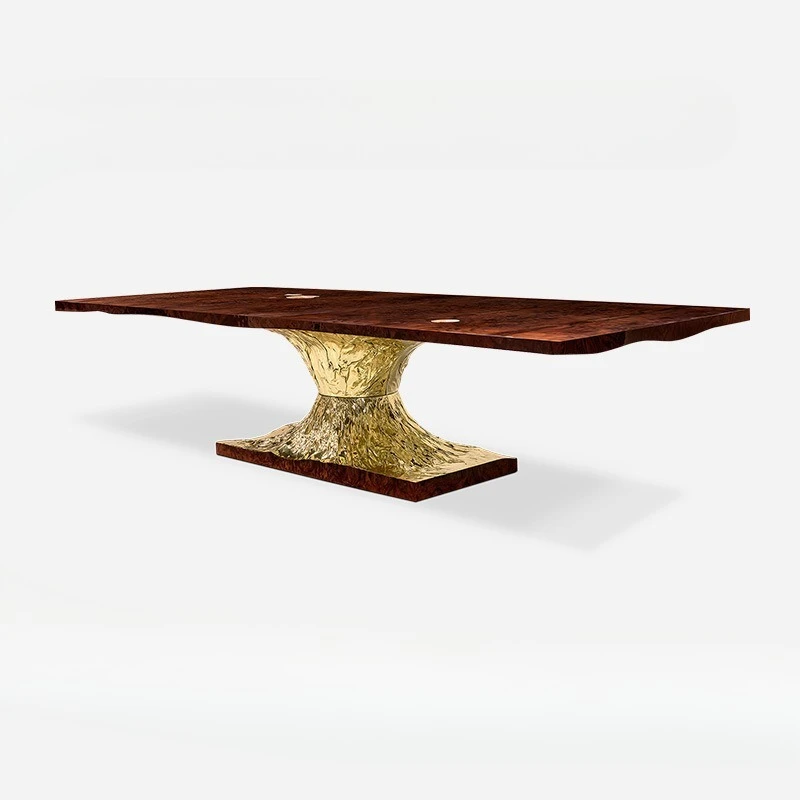 

High-end Dining Table Custom Metamorphosis Diningtable Italian Minimalist Solid Wood