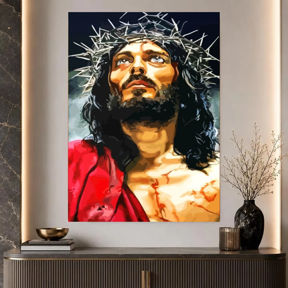 Jesus Christ Crown of Thorns Figure Jigsaw Puzzle 500/1000/1200/2000PCS Wall Decor for Living Room Bedroom Gift No Frame