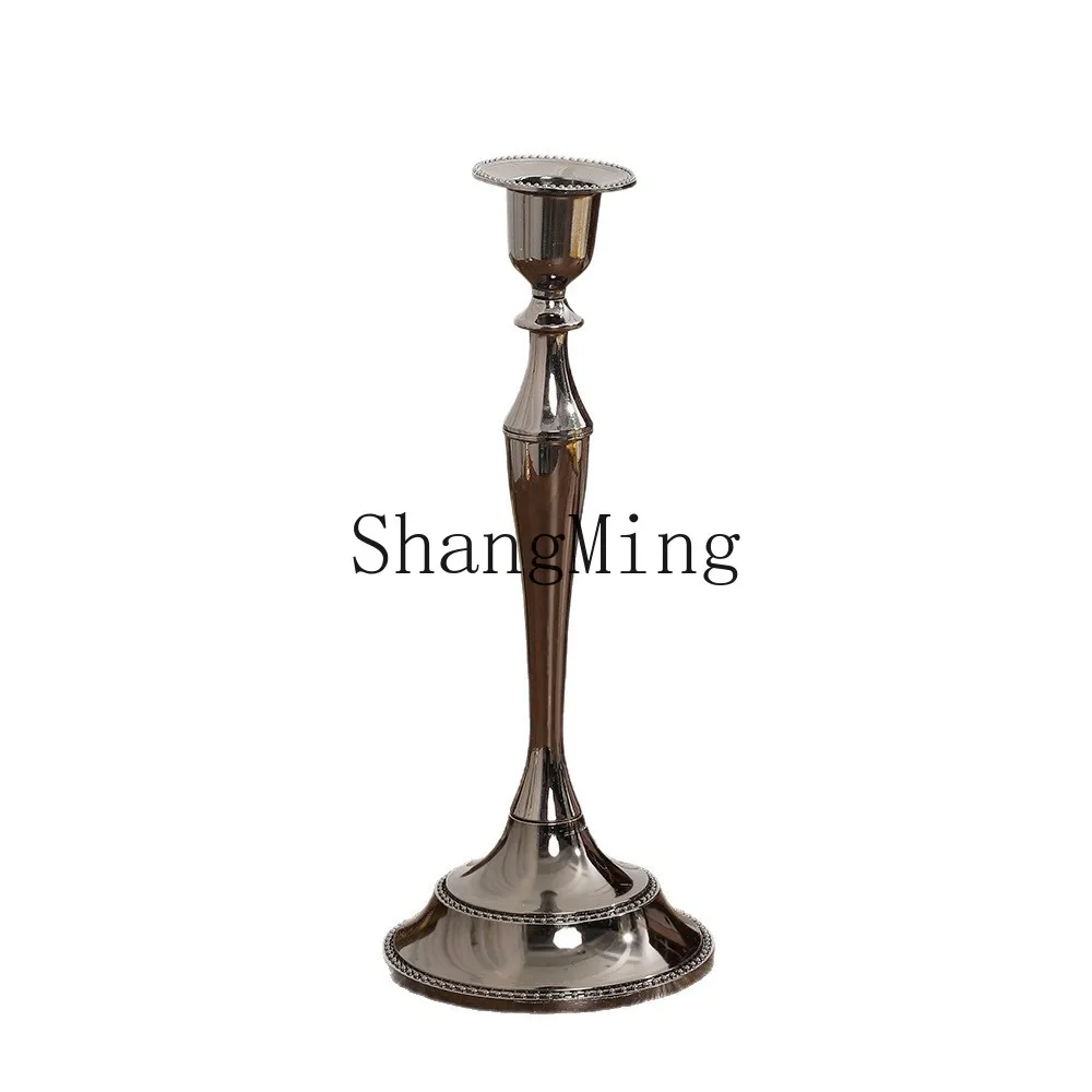 

PYH three-headed candlestick ornament retro atmosphere candlestick ornament western food candlelight dinner hotel