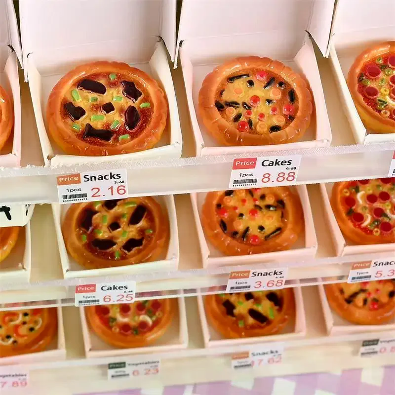 

10 миниатюрных игрушечных моделей еды для кукольного домика, милые имитации пиццы, украшения для детского игрового домика, микроландшафтные фигурки