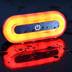 16 Lamp Beads Bicycle Helmet Led Light Rechargeable Safety Taillight Bike Motorcycles Accessories Helmet Moto USB Helmet Light