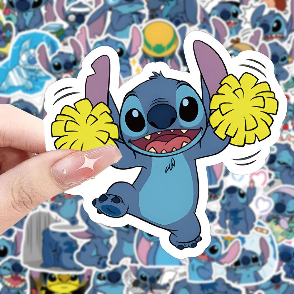 10/30/50/100pcs Cute Disney Cartoon Stitch Sticker Anime Kawaii Girls Kids Decals DIY Laptop Planner Stationery Vinyl Sticker