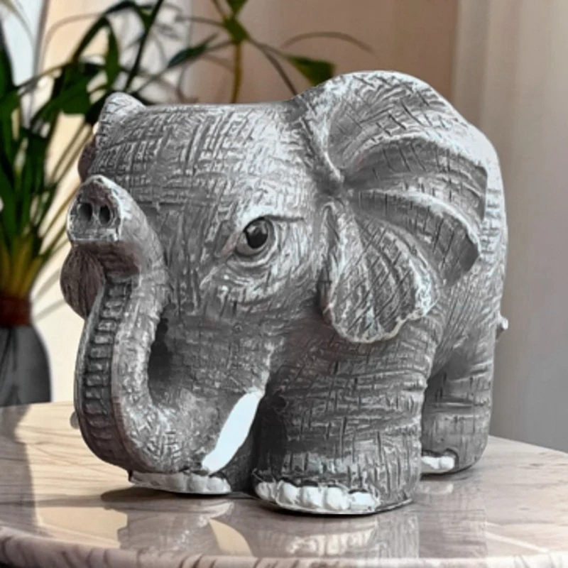 Resin Cute Elephant Flower Pot Brings Wealth Elephant Flower Pot Meaty Flower Pot