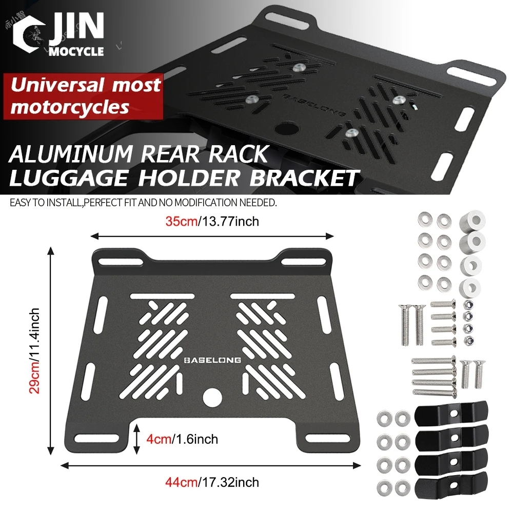 For BMW R1200GS ADV V-STROM650 DL1000 F850GS 650XT DL650 Bandit 1250S Universal Motorcycle Rear Luggage Holder Bracket Tail Rack