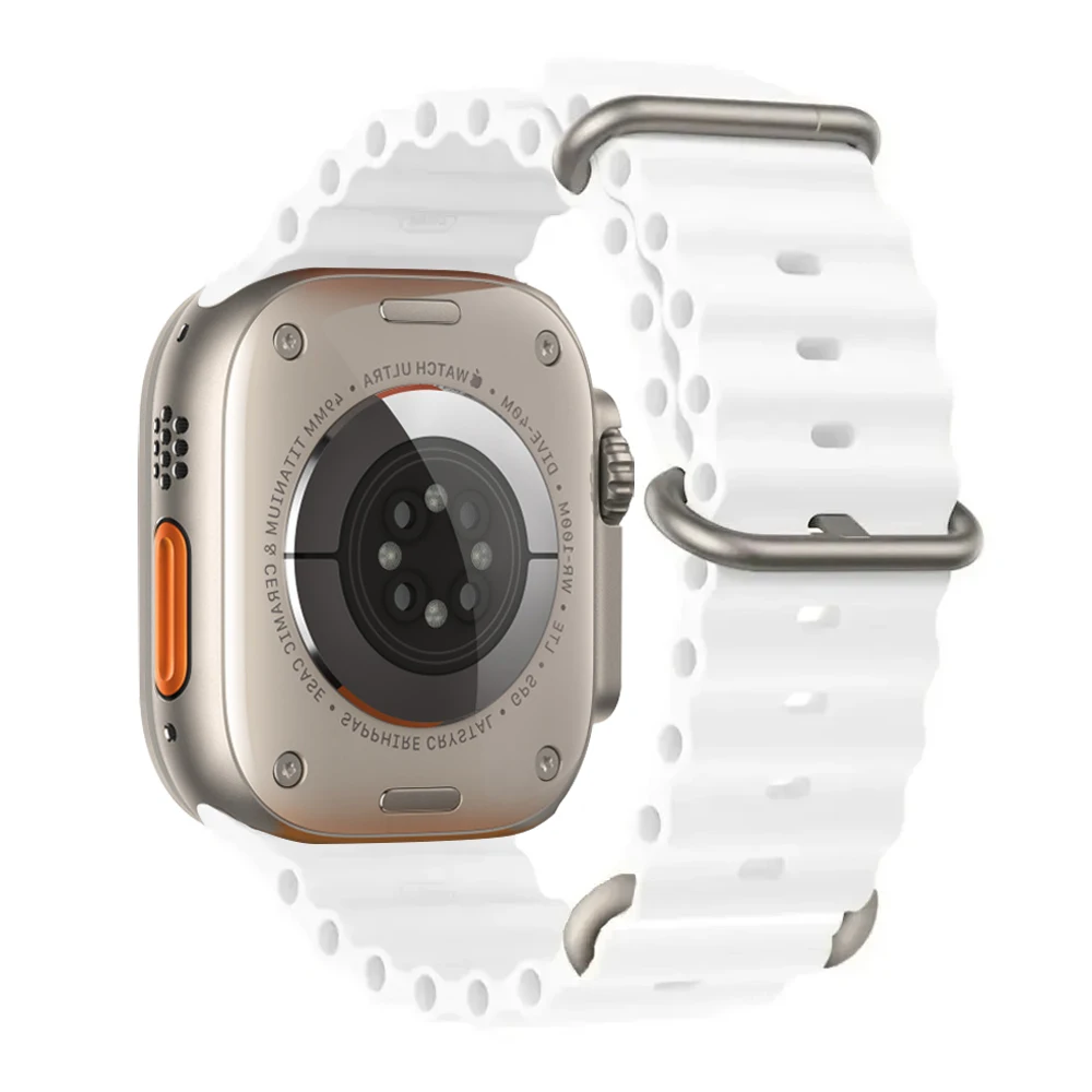 Ocean Band für Apple Watch Ultra 3 Series 11 10 9 7 8 6 SE 49 mm 45 mm 46 mm 42 mm 44 mm 40 41 Silikonarmband Correa iWatch Armband