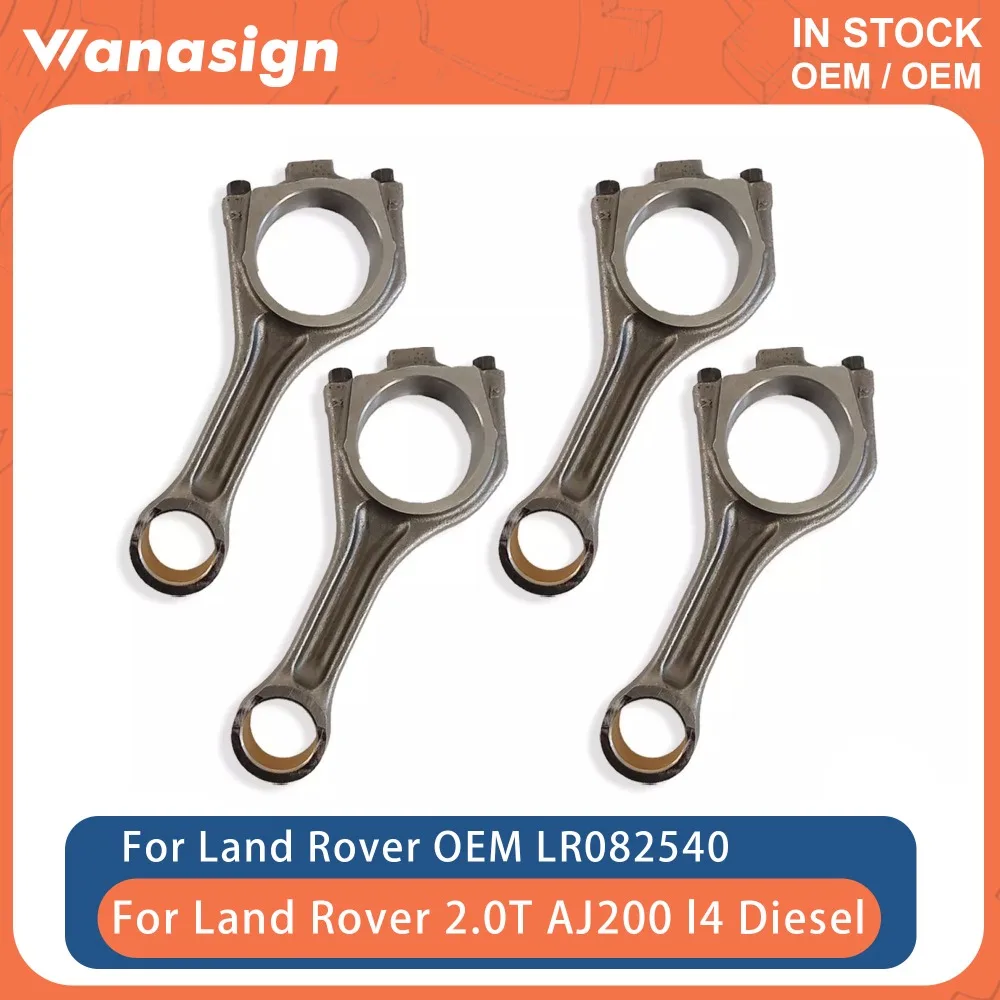

Engine 4X Connecting Rod Fit 2.0 T For Land Rover Range Rover Jaguar XF AJ200 204DT AJ20D4 204DTA 204DTD 2.0T l4 Diesel 14-23