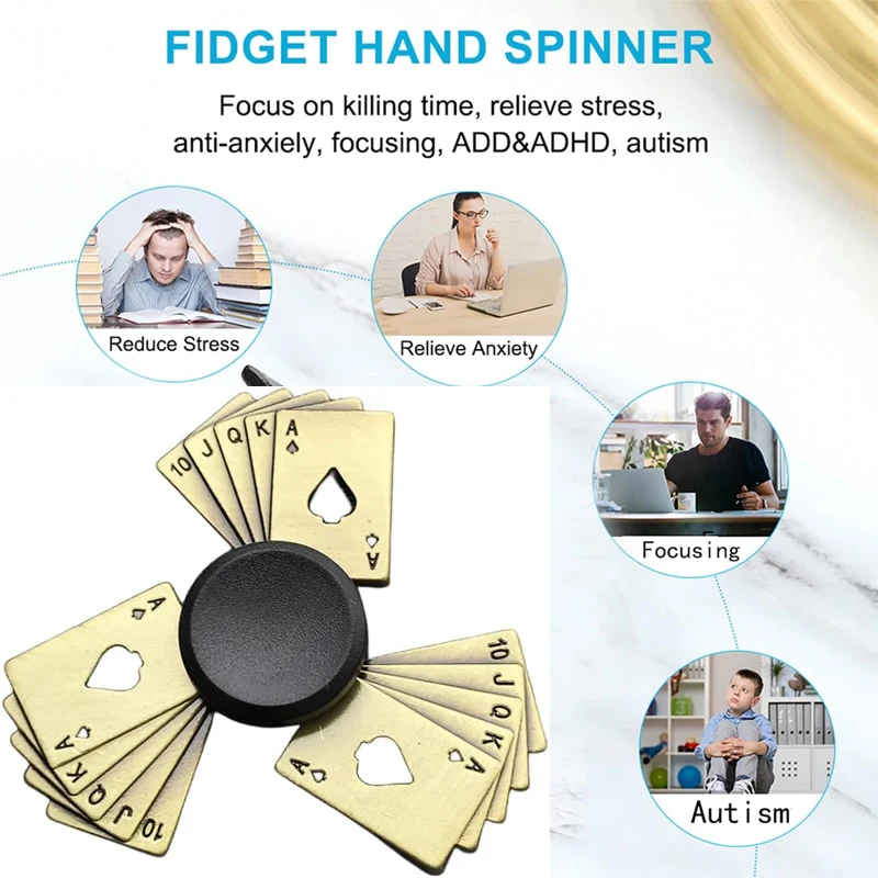 Metal Fidget Spinner Toy Kinetic-Spinner 4mins Bearing High Speed Precision Hand Spinner for Kid Adult EDC-Toy ADHD Tools Stuff