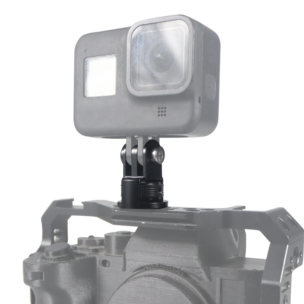 Aluminiumlegierung 1/4 Zoll Mini Stativadapter Halterung Basis für Gopro 13 12 11 10 für Insta360 X5 X4 X3 X2 für DJI Osmo Action Kamera – Detail 21