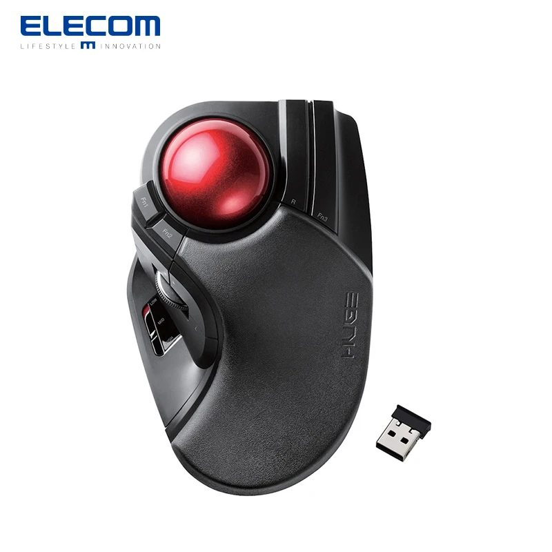 

Elecom Ergonomic Vertical Mouse Trackball Mouse Wireless Mouse 2.4g 10 Programmable Buttons Custom Office Laptop For Autocad Ps