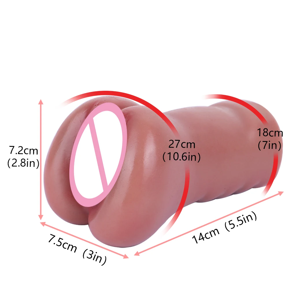 LUUK Soft Silicone Real Vagina Artificial Masturbation Cup Male Masturbator Massage Penis Ejaculation Erotic Adult Product