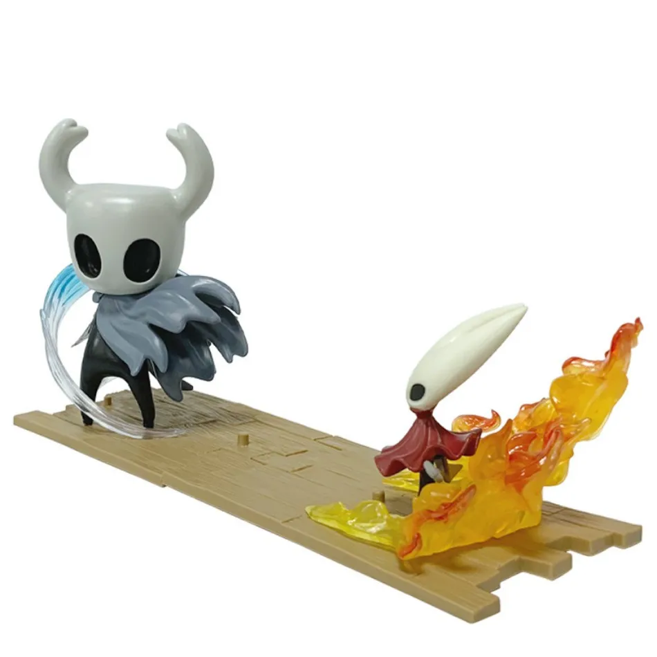 2 pçs/set novo oco knght silksong brinquedos anime jogo figura o cavaleiro figura de ação hornet/seth estatueta modelo colecionável boneca