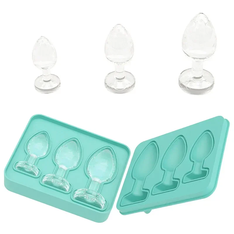 Silicone Prank Butt Plug Shaped Ice Cube Molds Reusable Creative Funny  Shape Ice Cube Trays Bar Party Supplies for Juice Drink