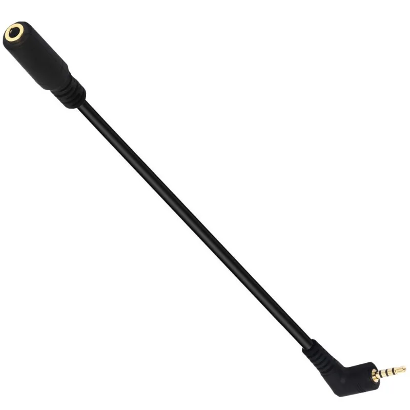 Gold-plated Elbow 2.5 To 3.5mm Adapter Cable, Mobile Phone Earphone Conversion Cable, Male To Female Computer Audio Cable
