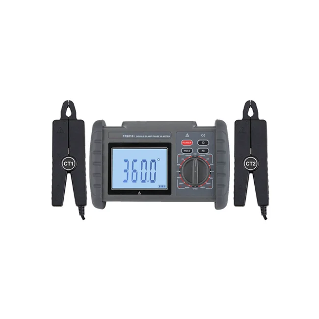 

High Precision Multi-function Hand-held Double Clamp Phase Volt Ampere Meter Voltage Current Frequency Measuring Meter