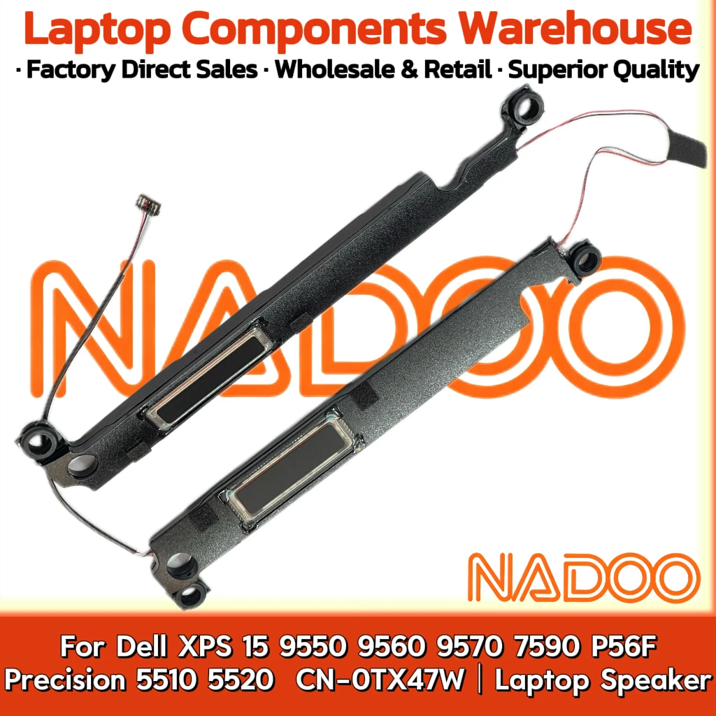 

New Original Laptop Notebook Audio Speaker For Dell XPS 15 9550 9560 9570 7590 P56F Precision 5510 5520 CN-0TX47W