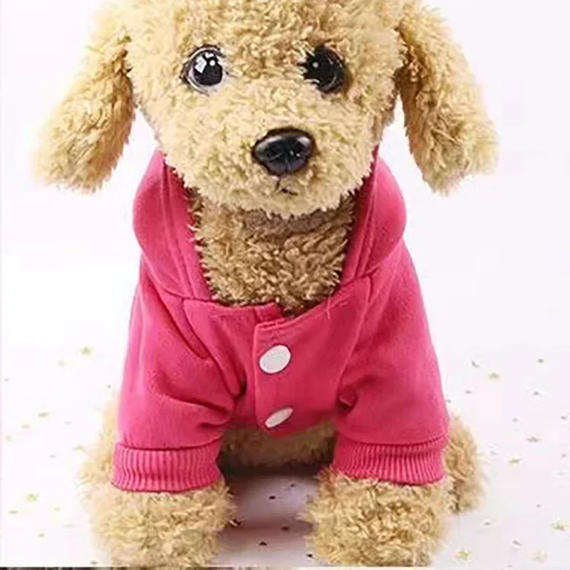 جديد مرحبا كيتي الكلب الملابس معطف الكرتون الحيوانات الأليفة زر سترة هوديي لطيف البلوز مقنعين الخريف الشتاء لينة الملابس الدافئة هدية #2