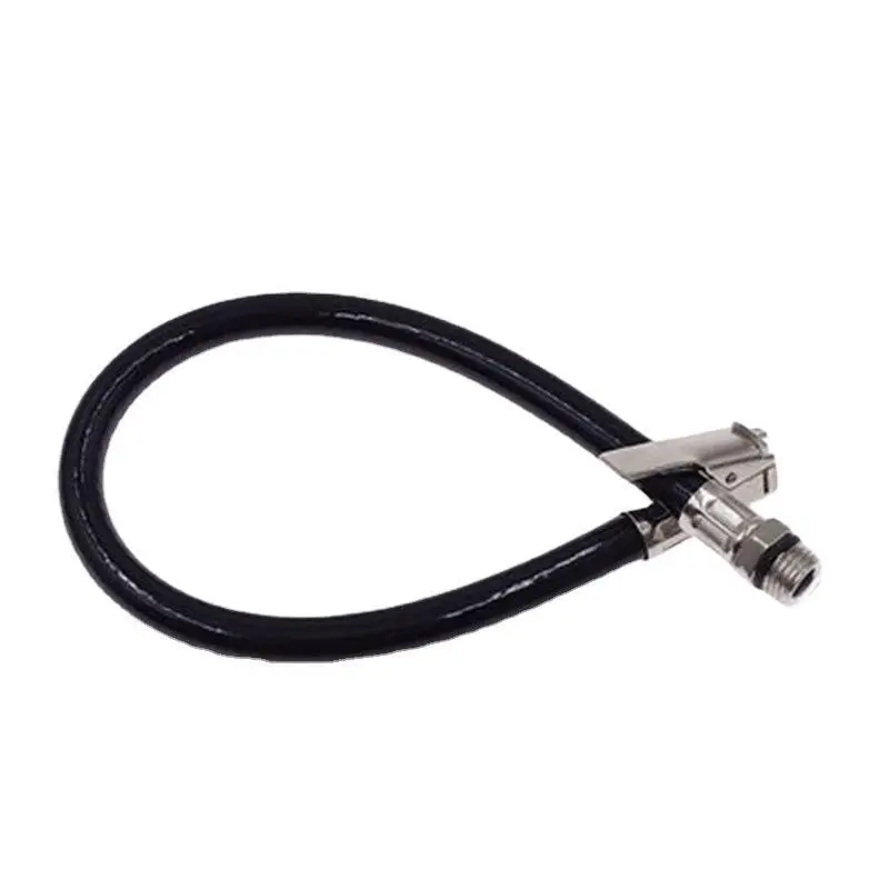 Portable Auto Air Tire Inflator with High Accuracy Gauge Durable Rubber Hose Connector Tyre Pump for Car Bike Camping Travel
