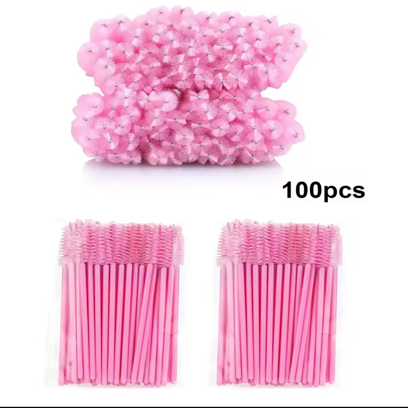 100pcs For Eyelash Extension Makeup Disposable Eyelash Brushes Micro Lash Mascara Wands Combs Wholesale Cosmetic Tools