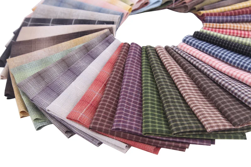 24*34cm Baumwolle Garn Gefärbt Japanischen Stoff Material Handwerk Patchwork Geldbörse Quilten bundles Stoff Applique Nähen Puppe Tuch – Detail 2